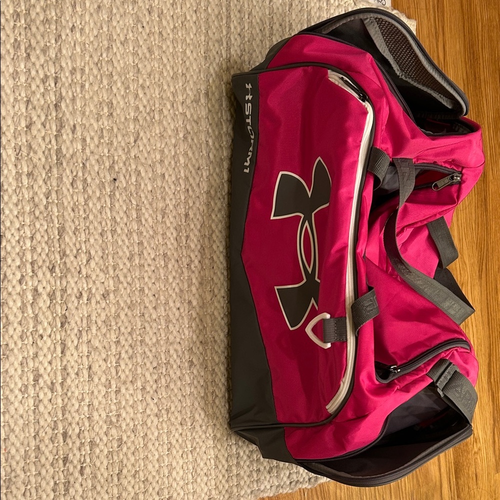 Under Armour Fuchsia and Black Sports Bag